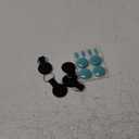 Smart Tracker Tags-4 Pack for iOS-Accurate Location Tracking-Waterproof & Compact Design-Long-Lasting Battery-Ideal for Keys, Luggage, and Pets (JWX-BlackF, 1 Pack) (BlueF, 4 PCS)