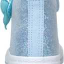 Toandon Kids Adorable Fashion High Top Casual Canvas Sneakers (Blue, size 3)