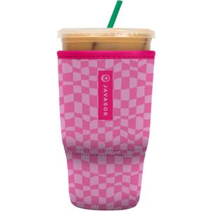 Sok It JavaSok Iced Coffee & Cold Soda Insulated Neoprene Cup Sleeve (Pink Grand Prix, Large: 30-32oz) Sok It JavaSok Iced Coffee & Cold Soda Insulated Neoprene Cup Sleeve (Pink Grand Prix, Large: 30-32oz)