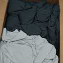 Bedsure King Size Comforter Set - 7 Pieces Forest Green King Bedding Set for All Seasons, Boho Contrasting Design Bed in a Bag with Comforter, Sheets, Pillowcases & Shams