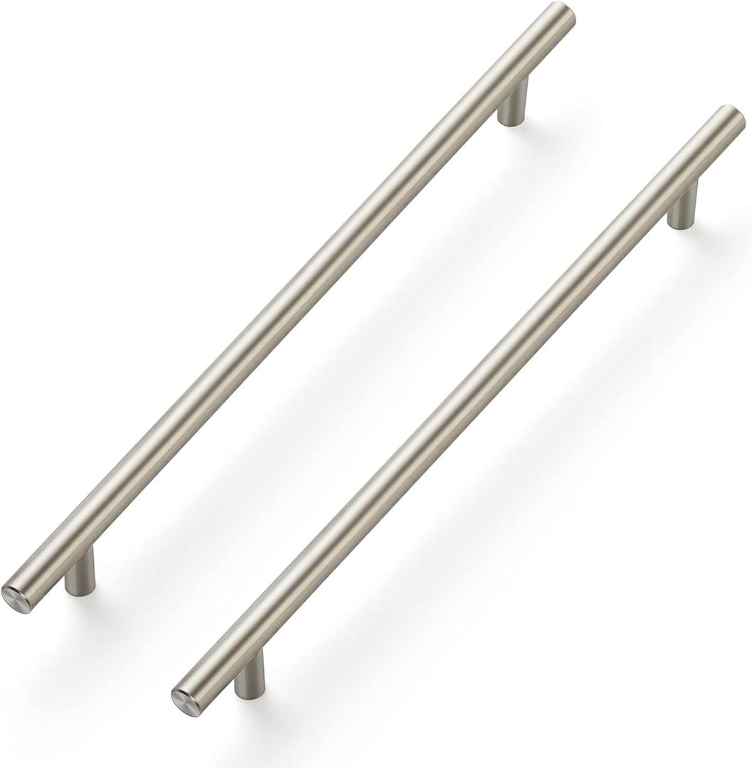 Ravinte 12-1/2 Inch Cabinet Handles Brushed Nickel Stainless Steel Kitchen Cupboard Hardware Cabinet Handles 10" Hole Center 4 Pack