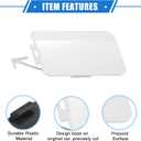 Front Bumper Tow Hook Cover Compatible for Subaru Forester 2009-2013, Durable Plastic White Front Right