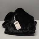 FTIMILD Men's Long Faux Fur Coat Single Breasted Warm Winter Trench Coat Fluffy Thick Overcoat S