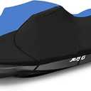 600D Jet Ski Cover Fits from 126"-135" (3 Seater), Blue & Black
Trailerable Jet Ski Cover, Waterproof Jetski Cover