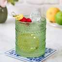 Cocktail Glasss10 oz Hobnail Drinking Glass, Vintage Glassware, Textured Glass Cups Bubble Glass Water Glass Old Fashion Jupiter Glass Set, clear