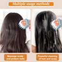 2025 New Silicone Scalp Massager Shampoo Brush, Dandruff Removal, and Cleansing - Soft Bristle, Portable, Suitable for Women and Men, Wet and Dry Use