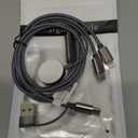 Temdan for Travel Essentials,3 in 2 USB C Cable for Apple Watch Charger/for iPhone 17 Charger,Multi Charging Cable Cord,Vacation Camping Essentials,Portable Designed for iWatch &for iPhone 16-12-4FT (Grey)