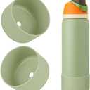 2PCS Silicone Water Bottle Boot, Compatible with Owala 24oz 32oz 40oz, Protective Anti-Scratch & Anti-Dent No Noise Sleeve Cover for FreeSip/Twist/Flip Water Bottles (Camo Cool, 40oz)