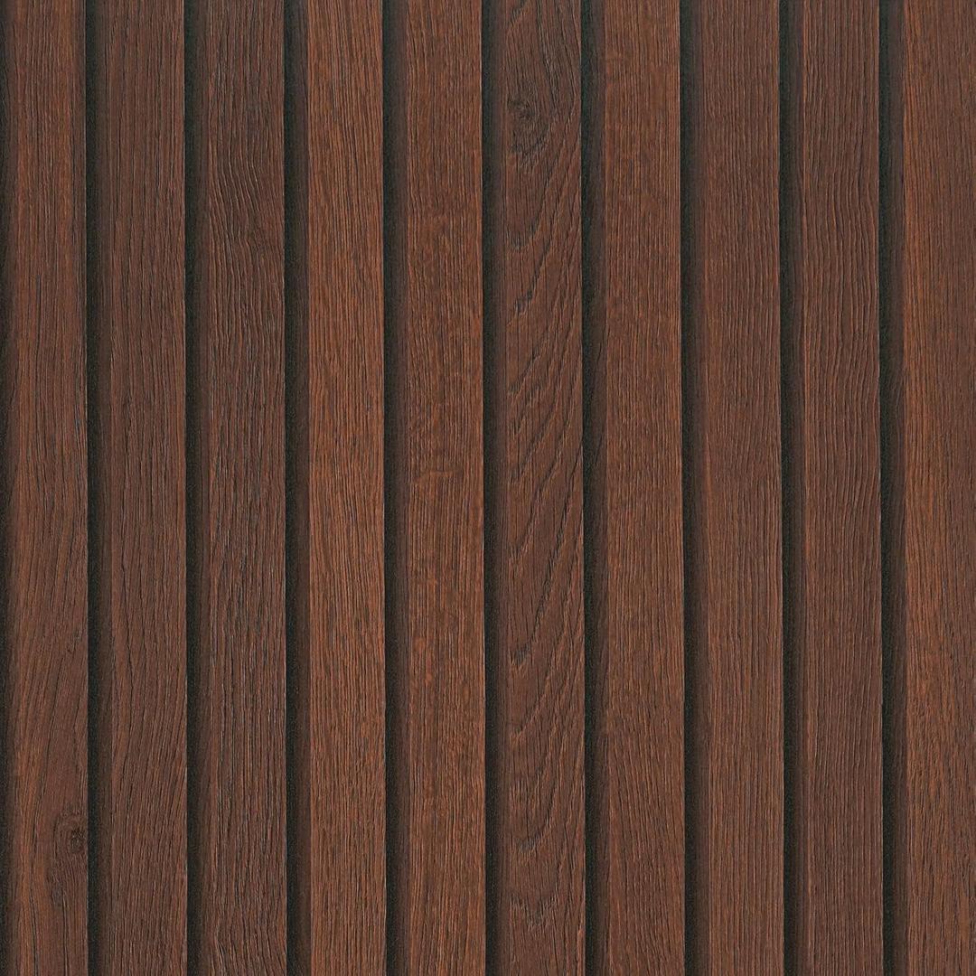 VEELIKE Walnut Wooden Slat Wallpaper Peel and Stick Waterproof Dark Wood Contact Paper for Walls 15.7''x118'' Self Adhesive Removable Faux Wood Slats Wall Panel Wallpaper for Bedroom Accent Wall Dcor