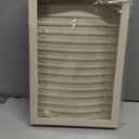 Frebeauty 15 Hooks Necklace Tray Velvet Neckalce Organizer with Clear Lid Lockable Necklace Holder Box Jewelry Organizer for Pendants Chains Necklace Jeweley Tray for Women Girls(Beige)