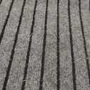 Custom Size Backed Non-Slip Area Rugs Runner, Easy Clean, Waterproof Runner Rugs for Hallway Entryway, Kitchen, Laundry, 2FT x 6FT, Gray Stripe