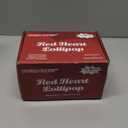 No Artificial Dyes, 36 Pack Romantic 3D Red Heart-Shaped Lollipops Carvings In Flower, Arrow and Cupid, Lollipops suckers Individually Wrapped For Party Candies, Gluten Free Raspberry Flavor