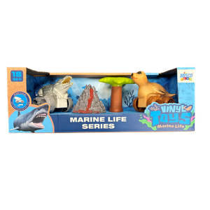 MISCO PUSH ROLL 4PC SET SOFT SQUEEZABLE VEHICLES MARINE LIFE CARS