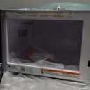 GE Countertop Microwave Oven, Compact 1.1 Cubic Ft., 950-watt Capacity, 6 Auto Cooking Settings, Child-Lock Technology, Kitchen Essentials for The Countertop, Dorm Room or Apartment, Stainless Steel