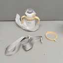 NCVI Kids Stainless Steel Straw Cup for Toddlers 1-3 Years Old, Training Tumbler with Straw Spill Proof with Handle, Insulated Bottle to Keep Cold Warm for Water/Milk/Drink, Yellow 10oz,Christmas Gift