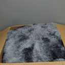 9X12 Feet High Pile Tie-Dye Rug, Dark Grey, Area Rug for Living Room, Plush Shag Carpet for Kids Room, Extra Large Fuzzy Rug, Soft Home Decor
