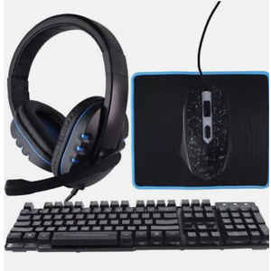 iLive Gaming Bundle - Headphones / Keyboard / Mouse + Pad - Black (IAGMK22VP)