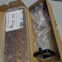 Hand Towel Holder/Towel Ring with Wooden Shelf, Hand Towel Rack, Hand Towel Hanger for Bathroom, Bath Accessories Wall Mounted, Matte Black (12"-Squ Shaped)