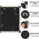 Americanflat 16x20 Picture Frame with Polished Plexiglass - Wide Picture Frames Made of Engineered Wood for Vertical or Horizontal Wall Display - Epic Collection - Light Wood