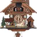 Handmade Wooden Cuckoo Clock, Quartz Wall Clock, Gift for Family