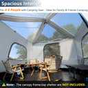 Camping Cube, Inner Tent for 10' x 10' Pop Up Canopy, 4-6 Person Canopy | Fits 10' x 10' pop up canopies, four-sided enclosure for privacy, fully vented roof, easy setup, 9.5*9.5*7.8ft