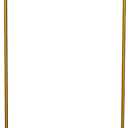 LANGXUN Gold Metal Arch Backdrop Stand Set, 7.2ft / 6.6ft / 6ft Balloon Arch Frame for Wedding Birthday Party Baby Shower Graduation Anniversary Decoration (6.6ft 1 pc)