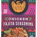 Siete Chicken Fajita Seasoning Mix | Seasoning for Chicken and Veggies | Gluten Free | Vegan | Non GMO | Whole30 Approved | 1 Packet (7 Servings)