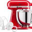 KitchenAid Artisan Series 5 Quart Tilt Head Stand Mixer with Pouring Shield KSM150PS, Passion Red