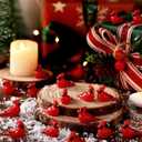 Wesiti 100 Pcs Christmas Mini Resin Red Cardinal Bird Figurines to Hide Tiny Cardinals Miniature Figurine Christmas Ornament for Gift Xmas Miniature Garden Craft Cake Topper Decoration (Elegant)