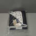 HonestBaby Hand-Quilted Baby Blanket Reversible 100% Organic Cotton for Infant Boys, Girls, Tossed Skulls/Black, One Size