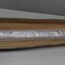 1 Pcs 1-3/4" x 36" U Shaped Aluminum Door Sweep for Bottom of Door with Drip Cap Screw-on Metal Weather Stripping Seal Draft Stopper Threshold for Exterior Front Doors (Black)