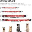 2 x Reflective Dog Collar, Cute Christmas Style Dog Collars for Medium Dogs, Soft Nylon Puppy Collar for Boy and Girl Female Dog, Adjustable Heavy-Duty Pet Collar with Quick Release Buckle, Red (M (Neck 14-20", Width 1"))