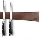 HOSHANHO Magnetic Knife Strips, Magnetic Knife Holder for Wall 16 Inch, Acacia Wood Knife Magnetic Strip Use as Knife Bar, Knife Holder for Kitchen Utensil Organizer
