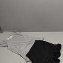 Yousify Girls 2 Piece Short Sets Kids Summer Outfit Flutter Sleeve Shirts Ruffle Short Sleeve Top and Shorts with Pocket (13-14 Years, Black)