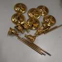 Candlestick Holders 6 PCS Metal Taper Candle Holders, KSWING Gold Candle Stick Holders Set, Perfect for Table Centerpiece Mantel Party Wedding Christmas Home Decor, Set of 6