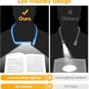 Neck Book Light for Reading at Night, Back to School Supplies Dorm Bed Lamp for College Students Teen Girls Boys, Mothers Day Gifts for Mom Wife Her Women Men Gifts for Book Lovers Reading Accessories