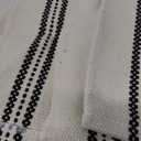 LUFEIJIASHI Elegant Thick placemats for Dining Table Decor Farmhouse Heat Resistant Table Place mats Set of 6 Quality Woven Cloth Placemats Washable Dinner mats (Black, 6)