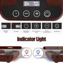 Sourdough Starter Warmer Precise 1F Thermostat Control (70-100F) Sourdough Warming Mat for Kitchen Auto Warming On/Off, 12-Hour Timer,Perfect for Sourdough Fermentation & Home Baking (Wood Grain)
