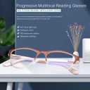 YIMI Progressive Multifocus Spring Hinge Reading Glasses Computer Blue Light Blocking Multifocal Reader Eyewear Women Men