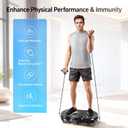 Vibration Plate Exercise Machine - Vibrating Plate for Lymphatic Drainage, 999 Adjustable Speeds Vibrate Stand Shake Board, 330Lbs Capacity Whole Body Workout for Weight Loss, Shaping