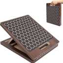 Adjustable Slant Board For Exercise& Calf Stretch Board, Non-Slip Balance Training PlatformHome Gym Equipment Multi-Functional Wooden Stretch Board & Slant Board For Physical Therapy (Bark Brown)