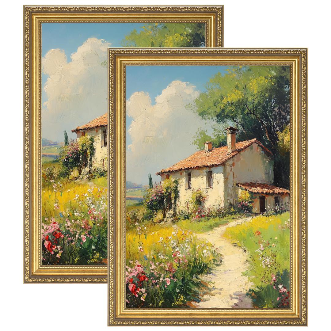 Eletecpro 16x24 Picture Frames Set of 2 with Clear Acrylic Cover, Gold