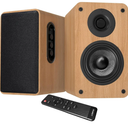 LONPOO Bluetooth Bookshelf Speakers with ARC,100W Powered Speakers Bookshelf Speaker System Optical/Coaxial/ARC/USB/AUX