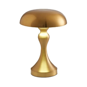 Desk Lamp Metal Table Lamp Touch Lamp Living Room Creative Mushroom Lamp USB Charging Atmosphere Bedroom Bar Lamp Desk Lamps for Home Office(A Golden,Warm Light)