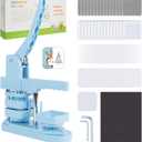 Fridge Magnet Button Maker Machine, Square-Shaped Pin Maker Machine for Fridge Magnet, 50mm/1.97 inch DIY Pin Badge Button Press Machine with 100 Sets Button Maker Supplies