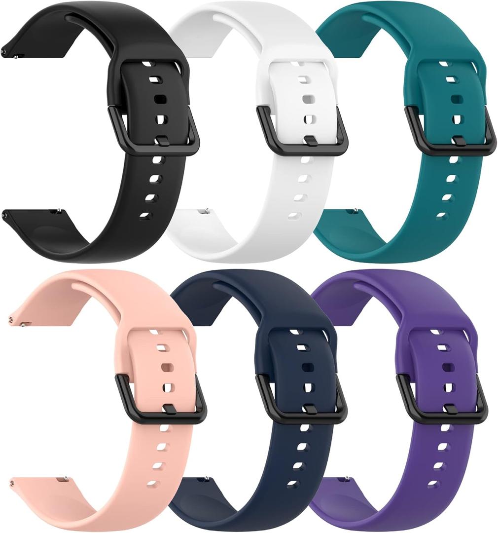 Watch Band Compatible with Choosice IP67 Smart Watch Bands 20mm Replacement Adjustable Arm Breathable Silicone Bracelet Wristband Sport Strap Smartwatch Accessory