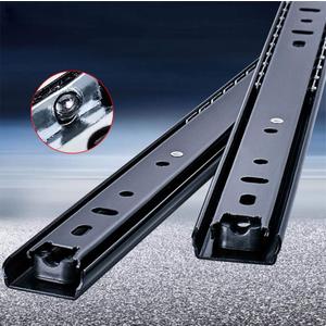 WANLIAN 1 Pair Drawer Slides 14 Inch 2 Fold Heavy Duty Ball Bearing Full Extension Under-Mount Sliding Drawer Slides
