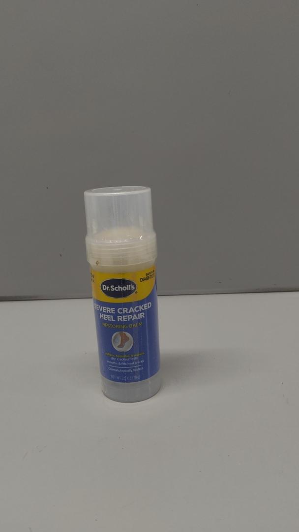 Dr. Scholl's Severe Cracked Heel Repair Restoring Balm 2.5oz, with 25% Urea for Dry, Cracked Feet, Heals and Moisturizes for Healthy Feet