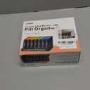 CAidRE Monthly Pill Organizer 2 Times a Day - 28 Day Pill Box AM PM, Daily Medicine Organizer for Vitamins, Supplements, Medications - BPA Free Pill Case for Home & Travel, Black