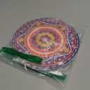 Ceramic Stone Trivets for Hot Pots and Pans, Hot Pads, Trivets for Hot Dishes, Plant Trivet with Beautiful Pattern and Cork Base, Gifts for Friends, Round 7.9 Inch, Set of 2, Orange